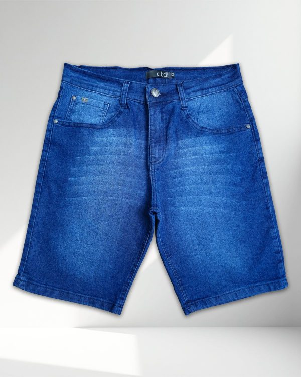 Bermuda Jeans Masculina Escura