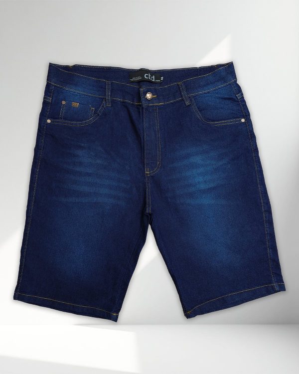 Bermuda Jeans Masculina Escura