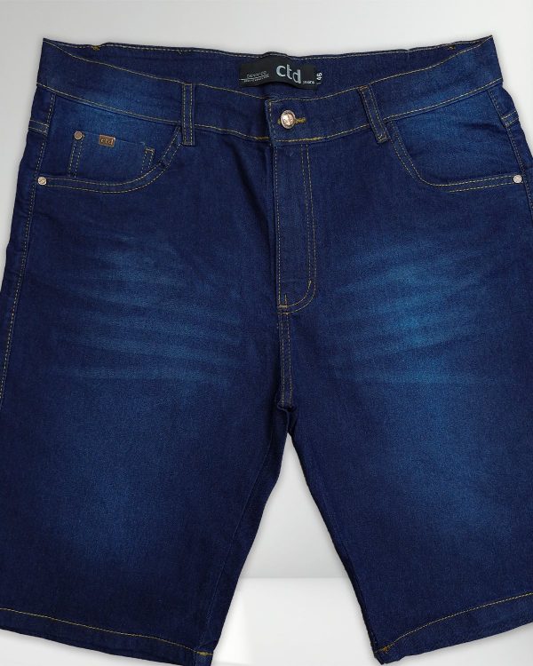 Bermuda Jeans Masculina Escura - Image 2